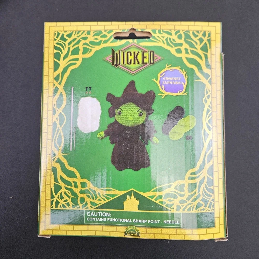 Wicked The Musical Crochet Kit Glinda Elphaba Craft Hobby Kit Bundle‎ of 2 New